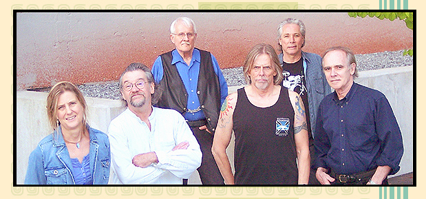 Orpheus Reborn - Left to Right: Kathi Taylor, Robert Emmet Dunlap, Eric Gulliksen (aka Snake), Stephen Martin, Harry Sandler, Jack McKennes